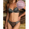 Комплект Sielei FLOWER LACE 76327 балконет + бразилиана malva, Цвет: malva (лиловый), Размеры: 75B