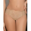 Кружевные трусы бразилиана Amelie MICROLACE 8028-3 бежевый, Цвет: бежевый, Размеры: M