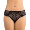Кружевные трусы бразилиана Amelie MICROLACE 8028-3 черный, Цвет: черный, Размеры: M