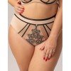 Трусы высокие Kris Line ORIENTAL high waist, Цвет: бежевый+черный, Размеры: M