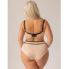 Трусы высокие Kris Line ORIENTAL high waist, Цвет: бежевый+черный, Размеры: M, изображение 4