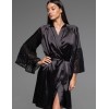 Халат с кружевным рукавом Mia-Amore EMMA 7473, Цвет: черный, Размеры: L/XL