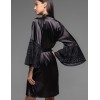 Халат с кружевным рукавом Mia-Amore EMMA 7473, Цвет: черный, Размеры: L/XL, изображение 2