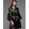 Халат с кружевным рукавом Mia-Amore EMMA 7473, Цвет: черный, Размеры: L/XL, изображение 4