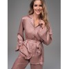 Пижама из жаккардового атласа Mia-Amore GENEVIEVA 7566 какао, Цвет: какао, Размеры: 2XL, изображение 4