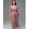 Длинный запашной халат Mia-Amore GENEVIEVA 7569 какао, Цвет: какао, Размеры: 2XL/3XL