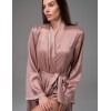 Длинный запашной халат Mia-Amore GENEVIEVA 7569 какао, Цвет: какао, Размеры: 2XL/3XL, изображение 3
