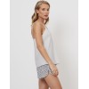 Пижама топ + шорты Aruelle BELLA, Цвет: белый/серый, Размеры: S, изображение 3
