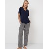 Пижама с брюками из вискозы Aruelle ISOBELL, Цвет: темно-синий/графит, Размеры: S, изображение 4