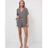 Пижама с шортами из вискозы Aruelle ISOLDA, Цвет: графит, Размеры: XS, изображение 4