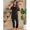 Комплект футболка с леггинсами Mia-Amore FIBI 7426, Цвет: черный, Размеры: S