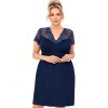 Сорочка из вискозы Donna LIVIA PLUS темно-синий, Цвет: темно-синий, Размеры: 3XL