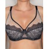 Бюстгальтер полумягкий Fluide DESIRE 6081 черный/пион, Цвет: черный/пион, Размеры: 90B