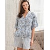 Пижама из принтованной вискозы Mia-Amore CAITLYN 5092, Цвет: ментол, Размеры: XL, изображение 3