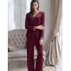 Трикотажная пижама Mia-Amore NUAR 6246 бордо, Цвет: бордо, Размеры: S, изображение 3