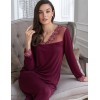 Трикотажная пижама Mia-Amore NUAR 6246 бордо, Цвет: бордо, Размеры: S, изображение 4