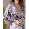 Шёлковый запашной халат Mia-Amore PRIMROSE 4063, Цвет: мультицвет, Размеры: 2XL/3XL, изображение 4