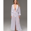 Длинный пляжный халат Mia-Amore SEYCHELLES 5387 белый, Цвет: белый, Размеры: 2XL/3XL