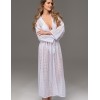 Длинный пляжный халат Mia-Amore SEYCHELLES 5387 белый, Цвет: белый, Размеры: 2XL/3XL, изображение 4