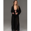 Длинный пляжный халат Mia-Amore SEYCHELLES 5387 черный, Цвет: черный, Размеры: 2XL/3XL, изображение 3