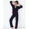 Пижама с брюками из вискозы Sensis SOPHIA, Цвет: темно-синий, Размеры: L, изображение 2