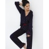 Пижама с брюками из вискозы Sensis SOPHIA, Цвет: темно-синий, Размеры: L, изображение 3