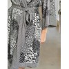 Халат из тканой вискозы Mia-Amore AVELINA 5123, Цвет: черно-белый, Размеры: S/M, изображение 4