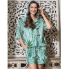 Натуральный комплект с шортами Mia-Amore SICILIA 5212, Цвет: малахит, Размеры: 2XL