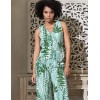 Летний костюм из хлопка со льном Mia-Amore SICILIA 5216, Цвет: малахит, Размеры: 2XL, изображение 3