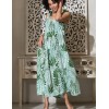 Длинный многоярусный сарафан Mia-Amore SICILIA 5218, Цвет: малахит, Размеры: 2XL, изображение 4