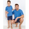 Пижама для мальчиков с шортами Taro 2945/2946/2951 WILLIAM, Цвет: синий, Размеры: 146, изображение 2