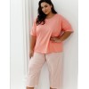 Пижама женская с бриджами Taro 3323/3375/3376 ELOISE, Цвет: персиковый, Размеры: XL, изображение 2