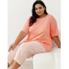 Пижама женская с бриджами Taro 3323/3375/3376 ELOISE, Цвет: персиковый, Размеры: XL, изображение 3