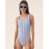 Полосатый слитный купальник Esotiq 42833 MALLORC, Цвет: синий/белый, Размеры: L, изображение 2