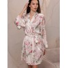 Короткий халат из шёлка с вискозой Mia-Amore CHARLOTTE 4513, Цвет: мультицвет, Размеры: L/XL, изображение 3