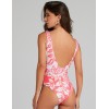 Цветной купальник со шнуровкой Cosita Linda 25039M GLAMOROUS LEAVES, Цвет: розовый, Размеры: S, изображение 2