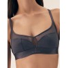Эластичный бюстгальтер без кости Esotiq LIRAGE 42498 графит, Цвет: графит, Размеры: L