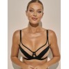 Мягкий бюстгальтер для большого бюста Kinga LOU II 959-SC телесно-черный, Цвет: телесный+черный, Размеры: 100D, изображение 3