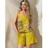 Комплект с шортами из хлопка и льна Mia-Amore FIJI 5402, Цвет: лайм, Размеры: 3XL