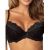 Кружевной бюстгальтер пуш-ап Orhideja 116-208 черный, Цвет: черный, Размеры: 70B