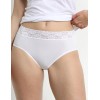 Набор трусов из хлопка 3 штуки Dim COTON FEMININE 4633/3 чёрный/белый/белый, Цвет: чёрный/белый/белый, Размеры: XXS/XS