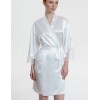 Шёлковый халат Mia-Amore REGINA 3903 белый, Цвет: белый, Размеры: 2XL/3XL, изображение 4