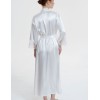 Шелковый халат макси Mia-Amore REGINA 3909 белый, Цвет: белый, Размеры: 2XL/3XL, изображение 3