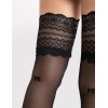 Самонесущие чулки с кружевом Fiore 4096/O COQUETTE 15 den, Цвет: черный, Размеры: 2, изображение 3