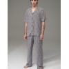 Мужская пижама с брюками Mia-Amore DAMASK 5251, Цвет: серый, Размеры: 2XL, изображение 3