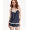 Атласный комплект с шортами Mia-Mella JULIA CHARME 8732 черника, Цвет: черника, Размеры: L