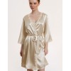 Атласный халат-кимоно Mia-Mella JULIA CHARME 8733 айвори, Цвет: айвори, Размеры: 2XL/3XL