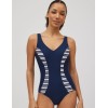 Слитный купальник Ysabel Mora SANTANTICO 82951, Цвет: тёмно-синий/белый, Размеры: 95B