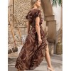 Длинное платье-халат Mia-Amore KILIMANJARO 5329, Цвет: шоколадный, Размеры: 2XL, изображение 2