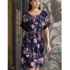 Туника домашняя Mia-Amore NIGHT GARDEN 5147, Цвет: темно-синий, Размеры: 4XL/5XL, изображение 3